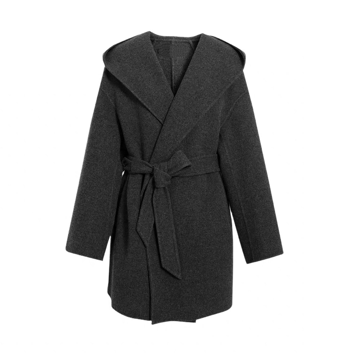 Manteau Long avec Ceinture