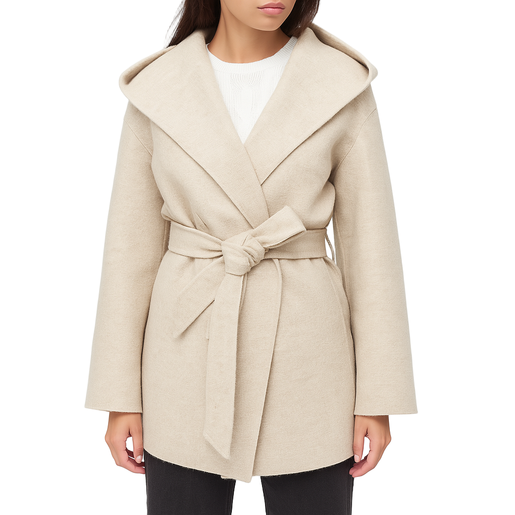 Manteau Long avec Ceinture
