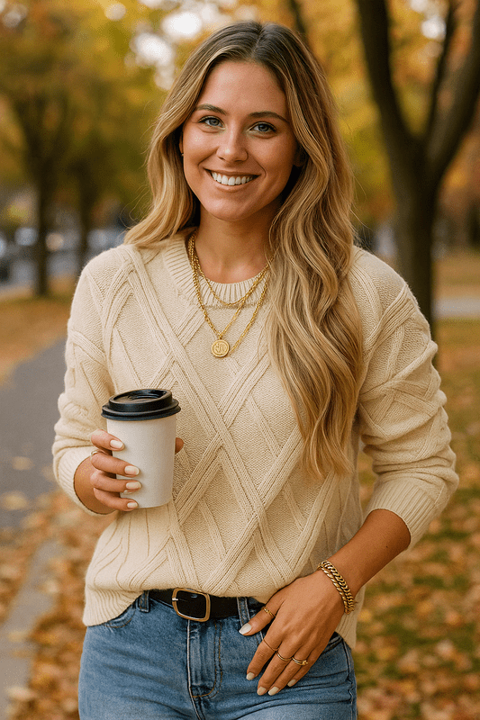 Pull Chaud pour Femme en Maille Classique