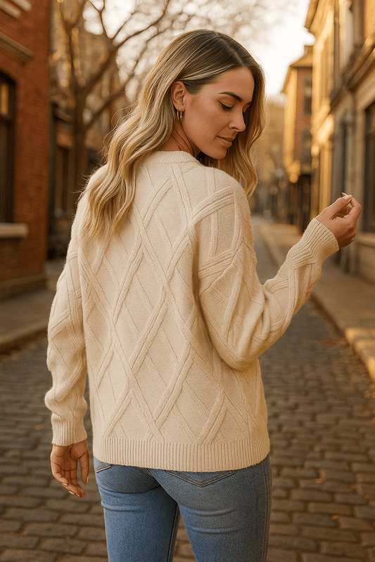 Pull Chaud pour Femme en Maille Classique
