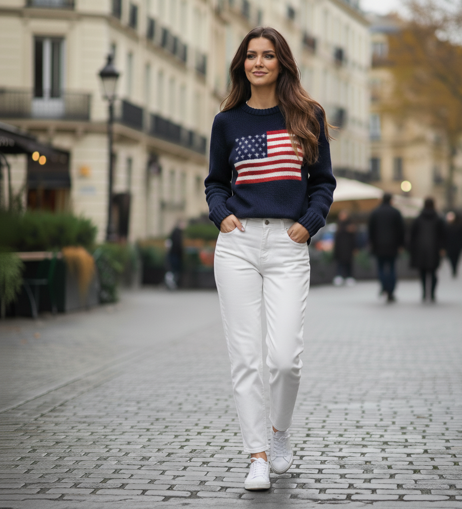 Sweat Drapeau Bleu Marine Édition Limitée