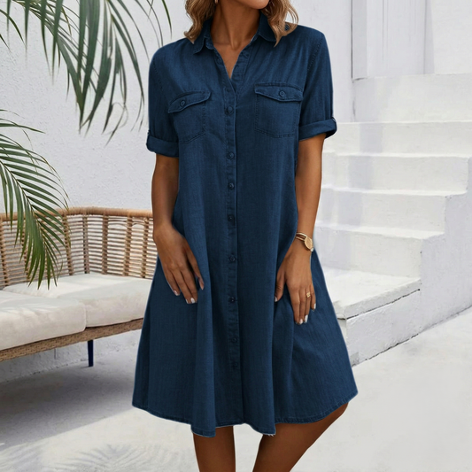 Noémie | Robe Chemise Denim