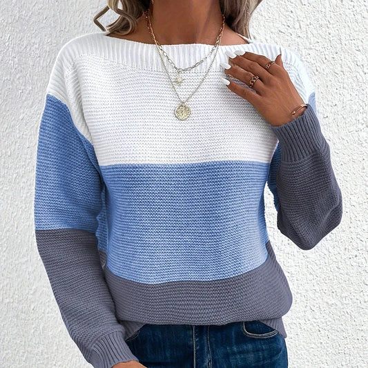 Pull en Maille Multicolore